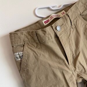 Levi's Boys Tan Carpenter Khaki Pants